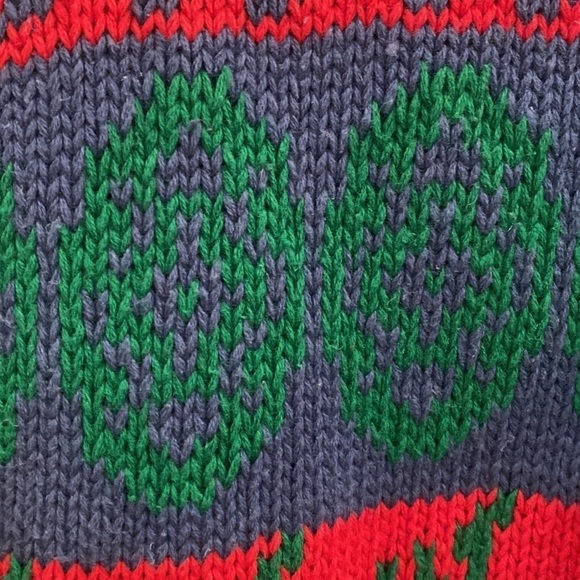 Gallagher festive colored cardigan with wooden buttons. Size XL - Picture 6 of 9